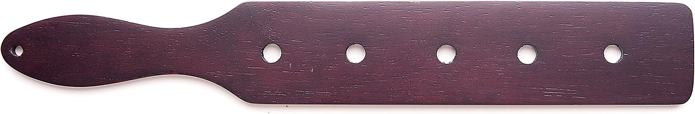 Sustainable Things Small Household Hardwood Paddle with Holes - Mahogany Finish