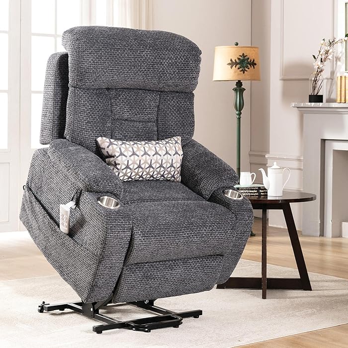 Buy J&L Furniture Power Lift Chair with Three OKIN Motor Electric Lift