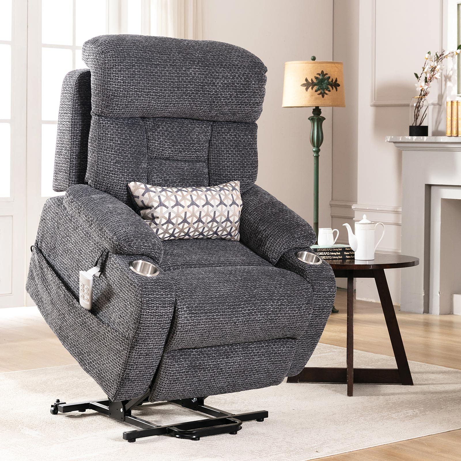 Buy J&L Furniture Power Lift Chair with Three OKIN Motor Electric Lift