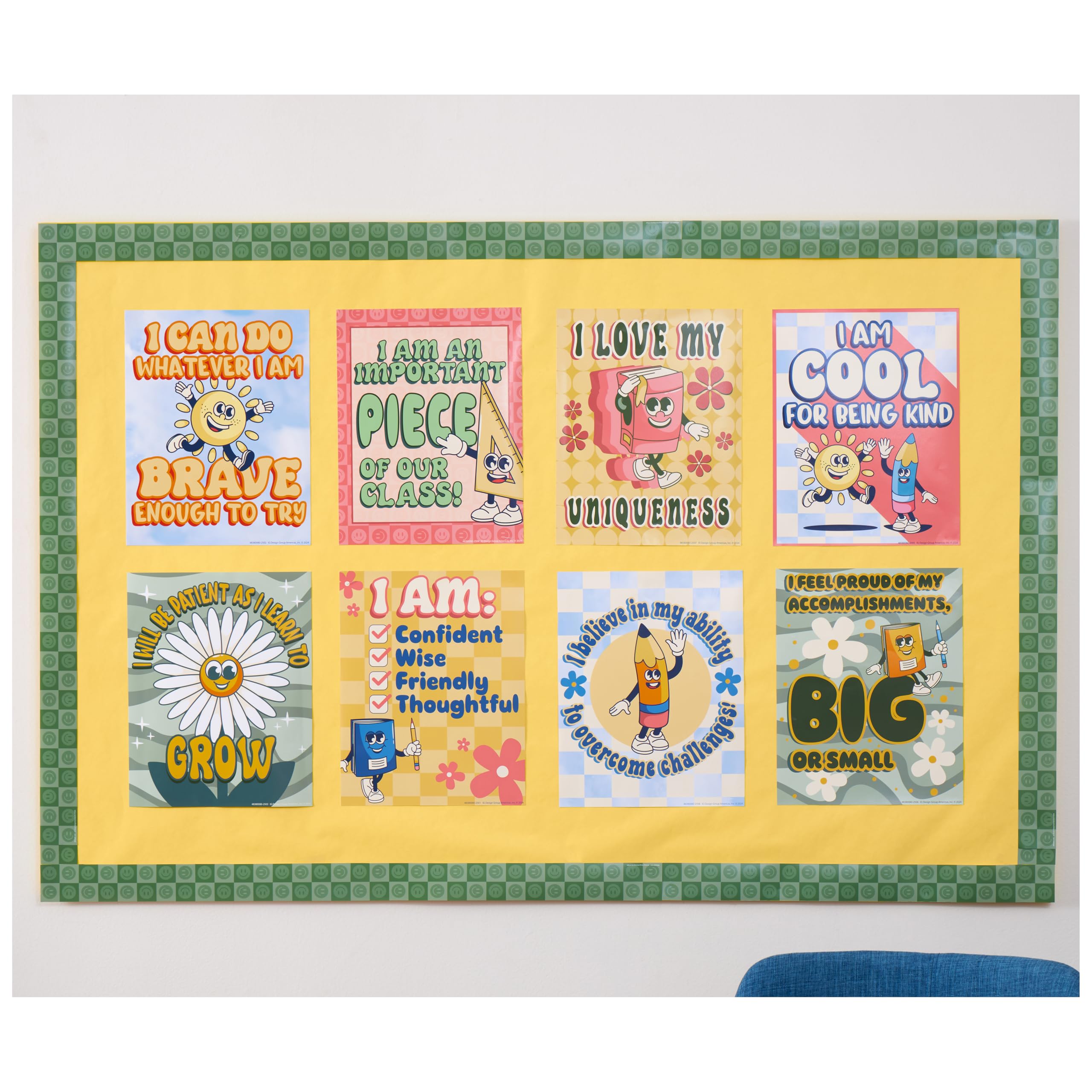 Eureka 838008 S'Cool Era Mini-Poster-Set für Lehrer, 27,9 x 35,6 cm, mehrfarbig, 8 Stück