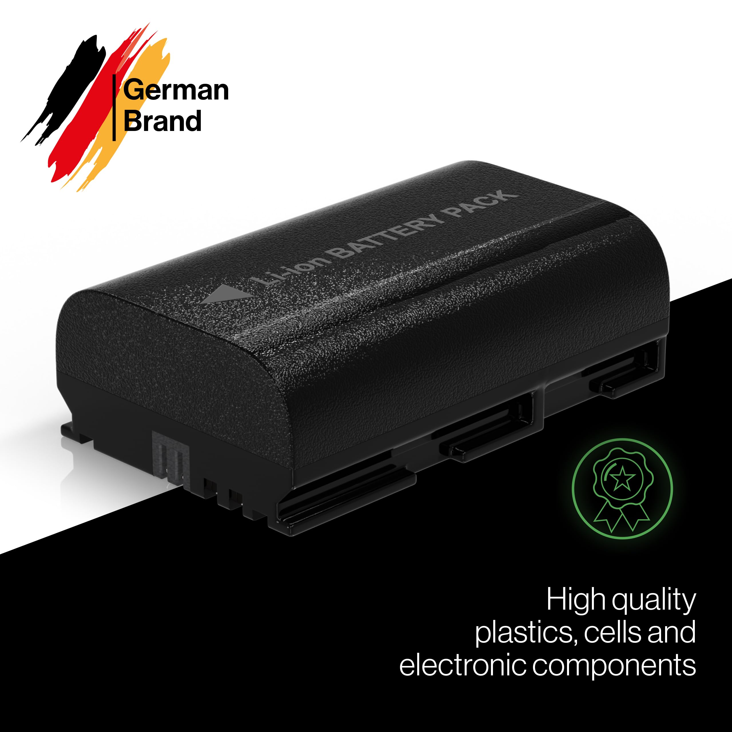 PATONA 2X Premium Akumulator do Canon LP-E6 LPE6 2400mAh | Akumulator zamienny do EOS 5D Mark II III IV 5DS R R5 6D 7D 60D 60Da 70D 80D 90D XC10 XC15 WFT-E5 E7, z ochroną zwarciową