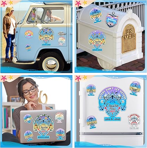 Miniatura 8 de Decoraciones magnéticas para puerta de crucero para hermanas 2024, imanes de puerta de crucero para niñas, imán de decoración de puerta de cabina de