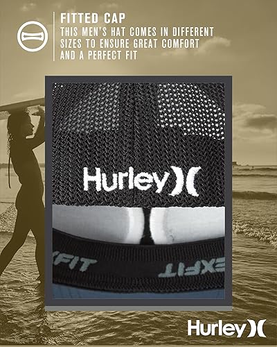 Miniatura 5 de Hurley Gorra de béisbol Icon Textures Flexfit para hombre