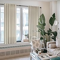 Vista 304 de Orange Linen Curtains 72 Inch Length for Living Room 2 Panels Set Back Tab Loop Pocket Semi Sheer Copper Brown Burnt Orange Curtains for Bedroom