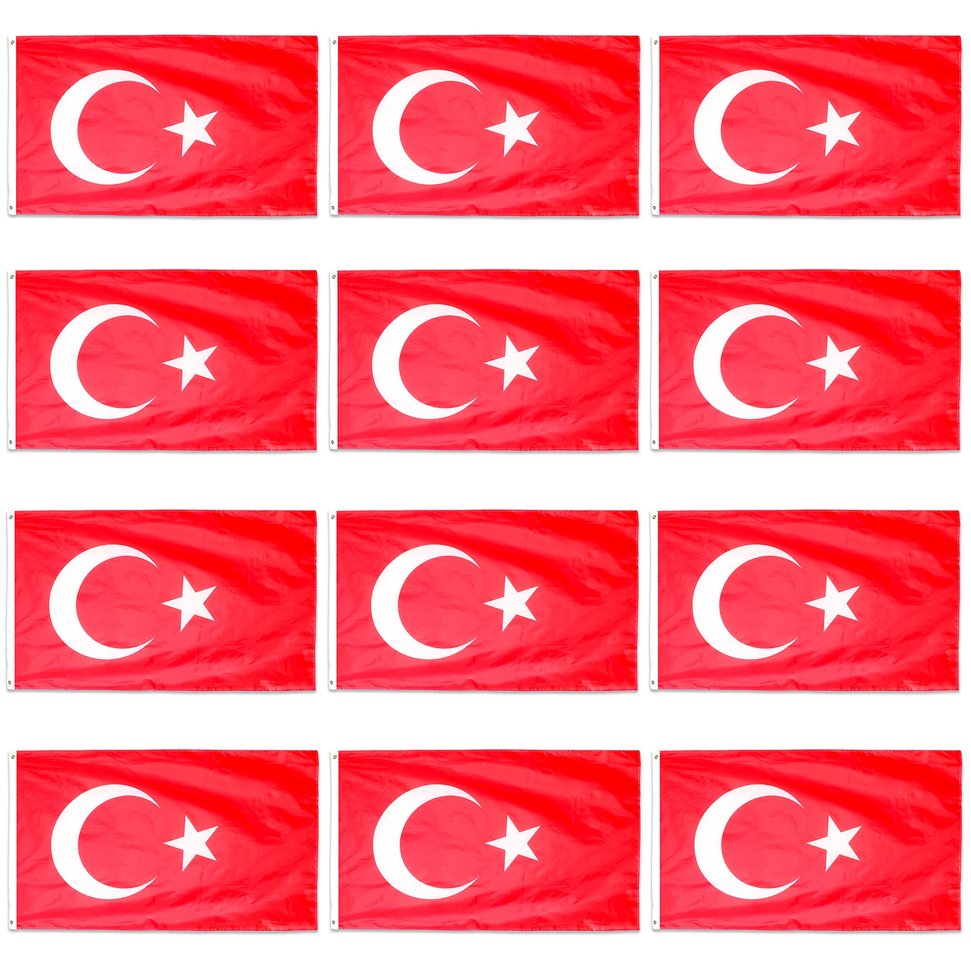 Drapeaux de la Turquie pour football et rugby en grand format 152 x 91 cm