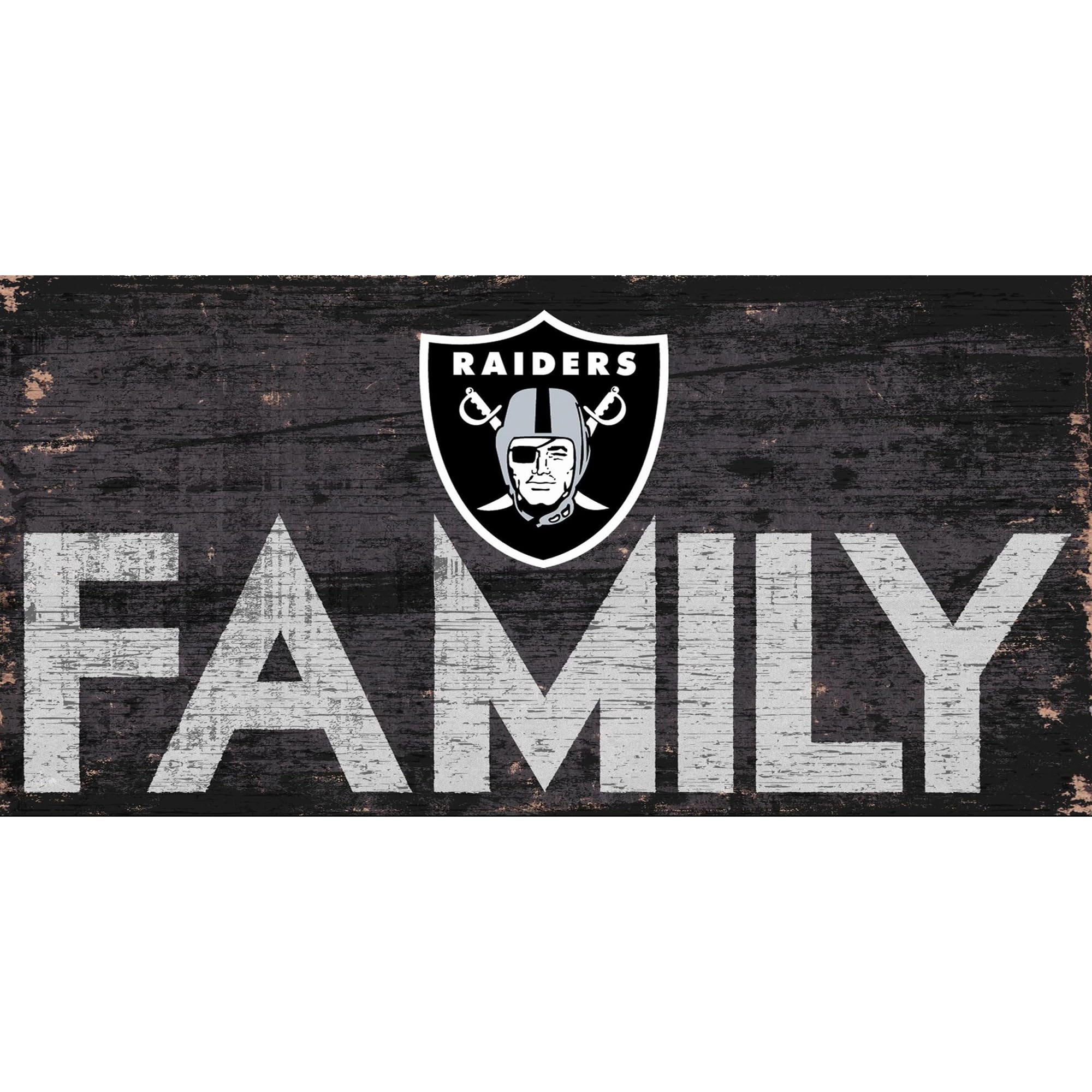Fan Creations Schild Oakland Raiders Familie, Multicolor