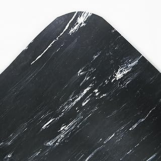 Crown CU3672BK Cushion-Step Surface Mat, 36 x 72, Marbleized Rubber, Black