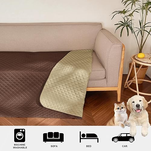 Miniatura 7 de NICETOWN Funda de cama reversible impermeable para perro, manta para mascotas, sofá, colchón, muebles de automóvil, protector de piel para perros,