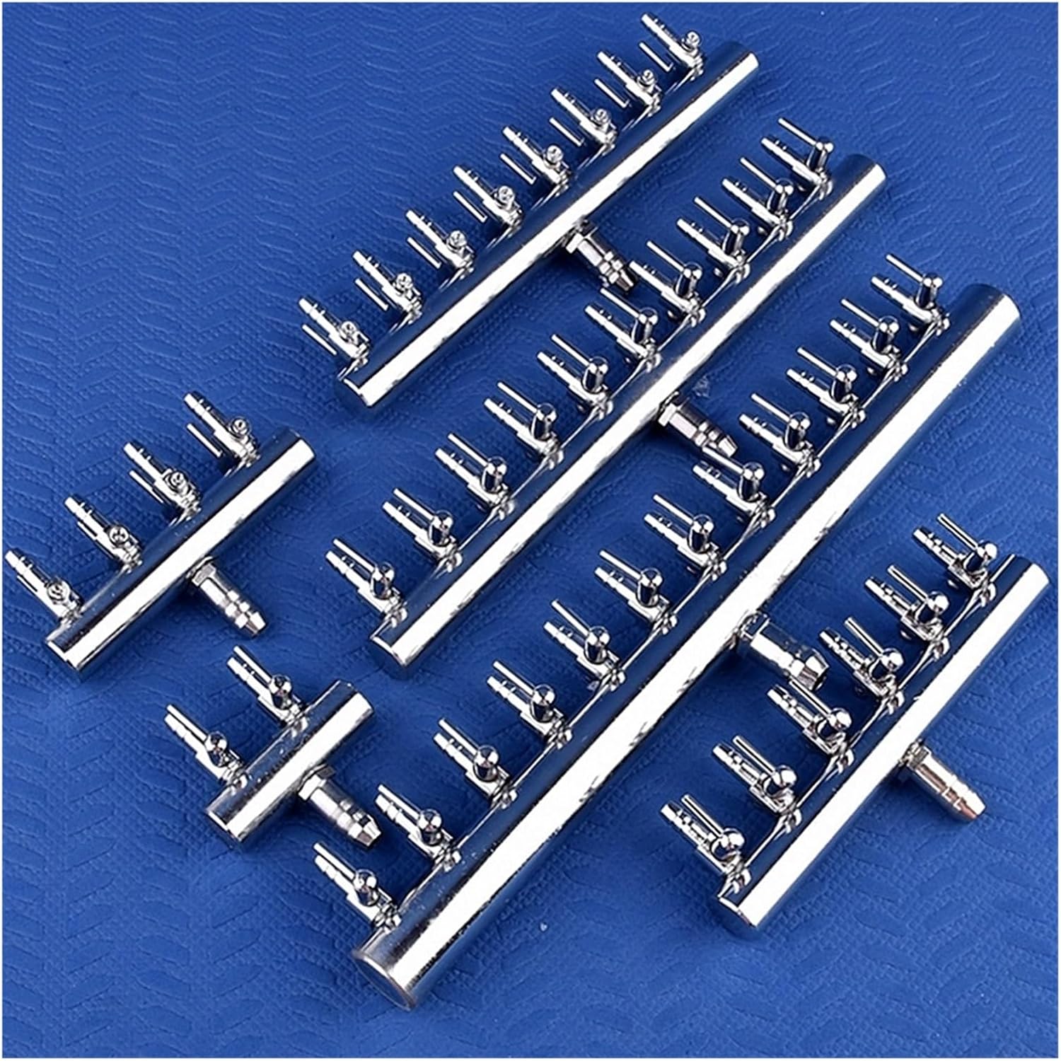 Air Pump Diverter 1pc 2~12Way Stainless Steel Air Hose Distributor Aquarium Air Pump Flow Distributor Fish Tank Oxygen Pump Regulating Valve Splitter(1 in 10 Out)