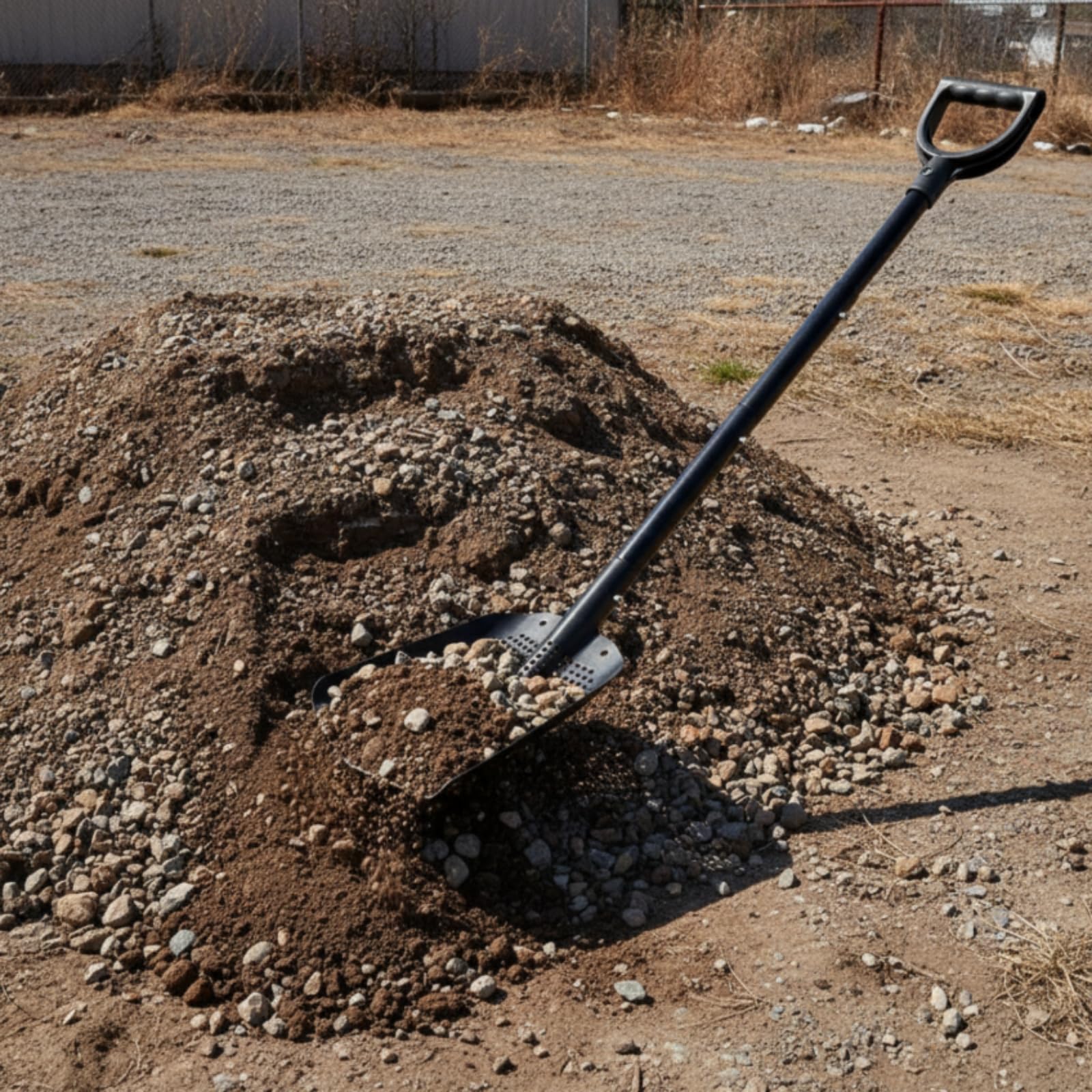 Pala Cribado smontable Pala Perforada Ajustable Herramienta para Jardineros, Labores l Campo
