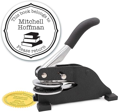 Miniatura 30 de Estampadora de biblioteca personalizada Estilo Lib029b