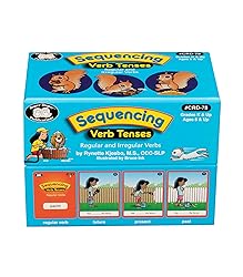 Super Duper Publications | Sequencing Regular and Irregular Verb Tenses Fun Deck | Early Reader and Grammar Flash Cards | Educational Learning Materials for Children