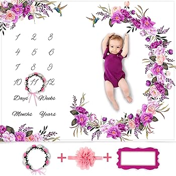 baby monthly milestone blanket