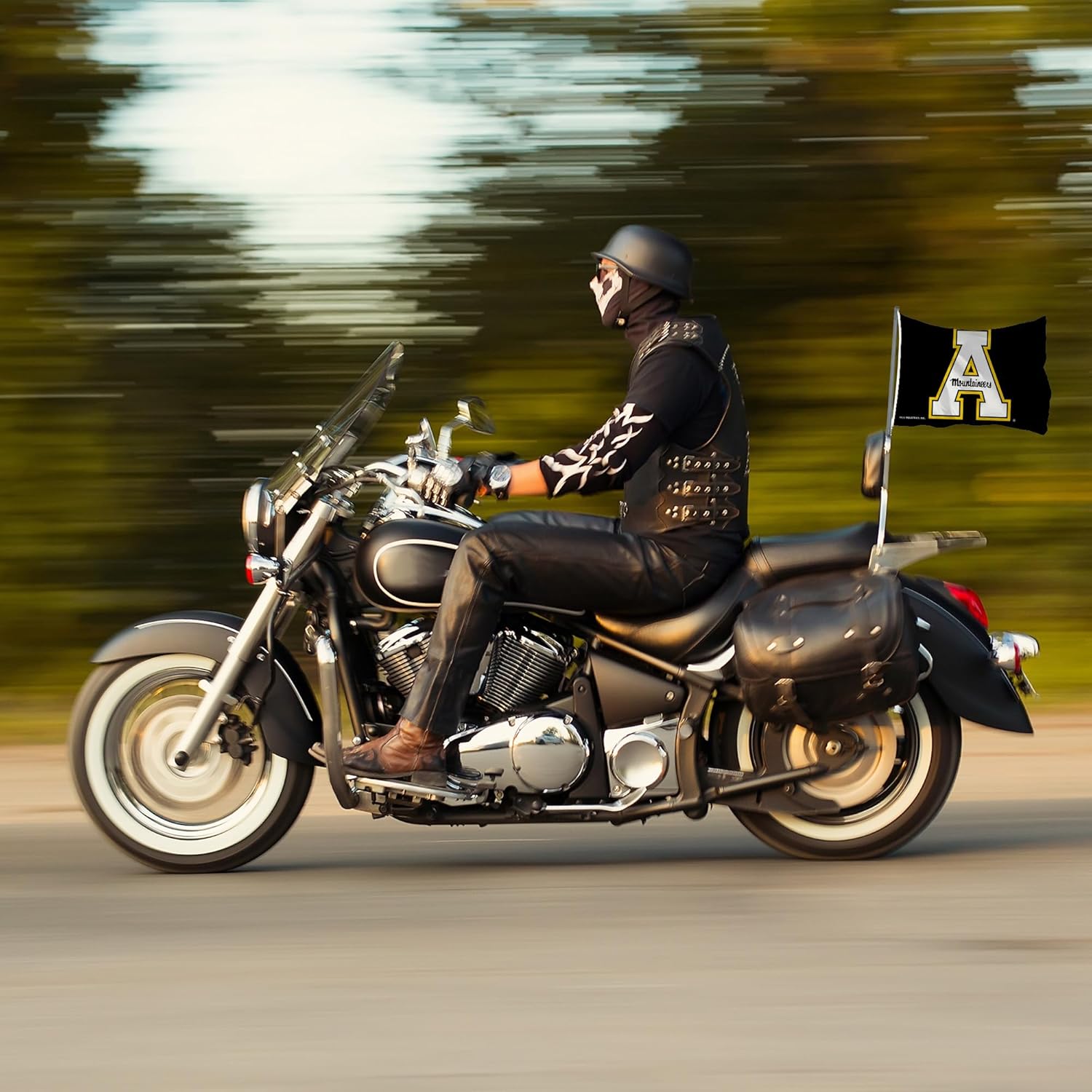 Rico Industries NCAA Stripes Utility Flag - Double Sided - Great for Boat/Golf Cart/Home ect.