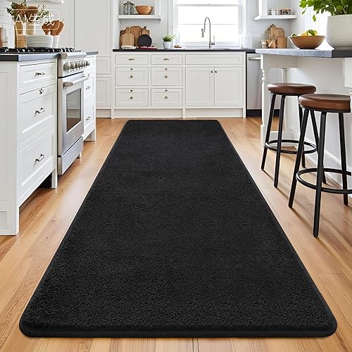 Miniatura 22 de Keeko - Alfombras grises de 4 x 6 pies para dormitorio, suave alfombra moderna para sala de estar, alfombra antideslizante de bajo pelo interior,
