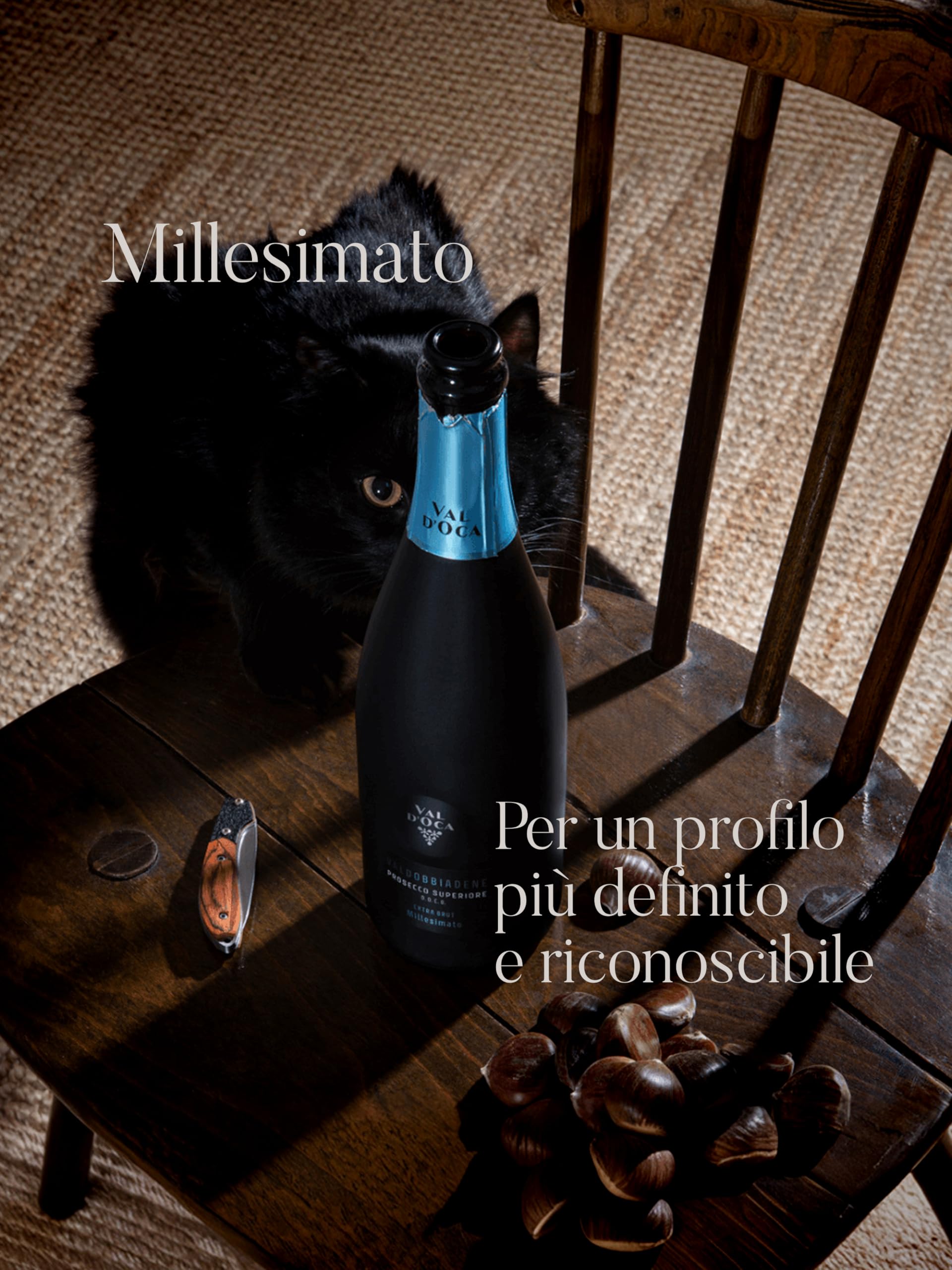 VAL D'OCA - Extra Brut Millesimato - Valdobbiadene Prosecco Superiore DOCG Extra Brut Millesimato - 6 Bottiglie da 750 ml