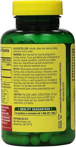 Miniatura 2 de Spring Valley - Niacina sin enjuague (B-3) 500 mg, 240 cápsulas (2 botellas de 120)