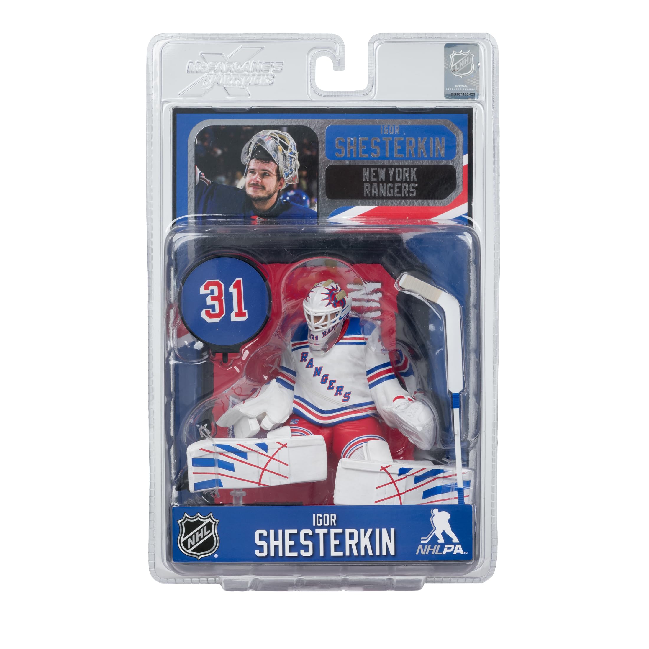 McFarlane Toys - Igor Shesterkin (New York Rangers) NHL 7 "Posed Figure McFarlane SportsPicks