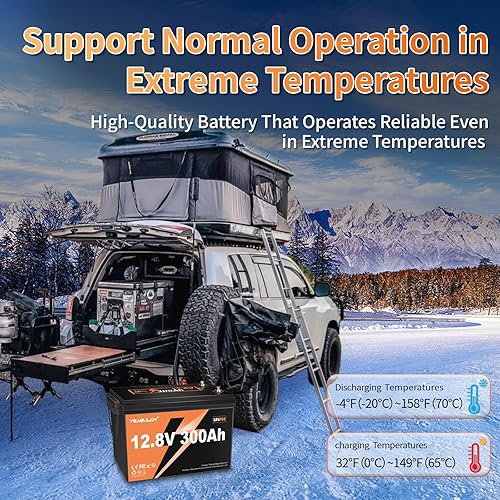 Miniatura 2 de Batería LiFePO4 de 12 V 300 Ah 3840 Wh de litio de alta energía con batería de ciclo profundo BMS 15000+ de 200 A, vida útil de 10 años para RV,