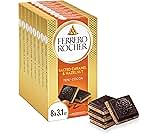 Ferrero Rocher Premium Chocolate Bar, 55% Dark Chocolate Hazelnut & Crunchy Salted Caramel, 8 Count, 3.1 oz