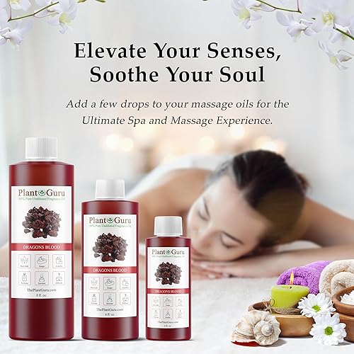 Miniatura 6 de Aceite aromático de sangre de dragones, 4 onzas líquidas, aceite perfumado para hacer jabón, velas, bombas de baño, manteca corporal. Utilizado en