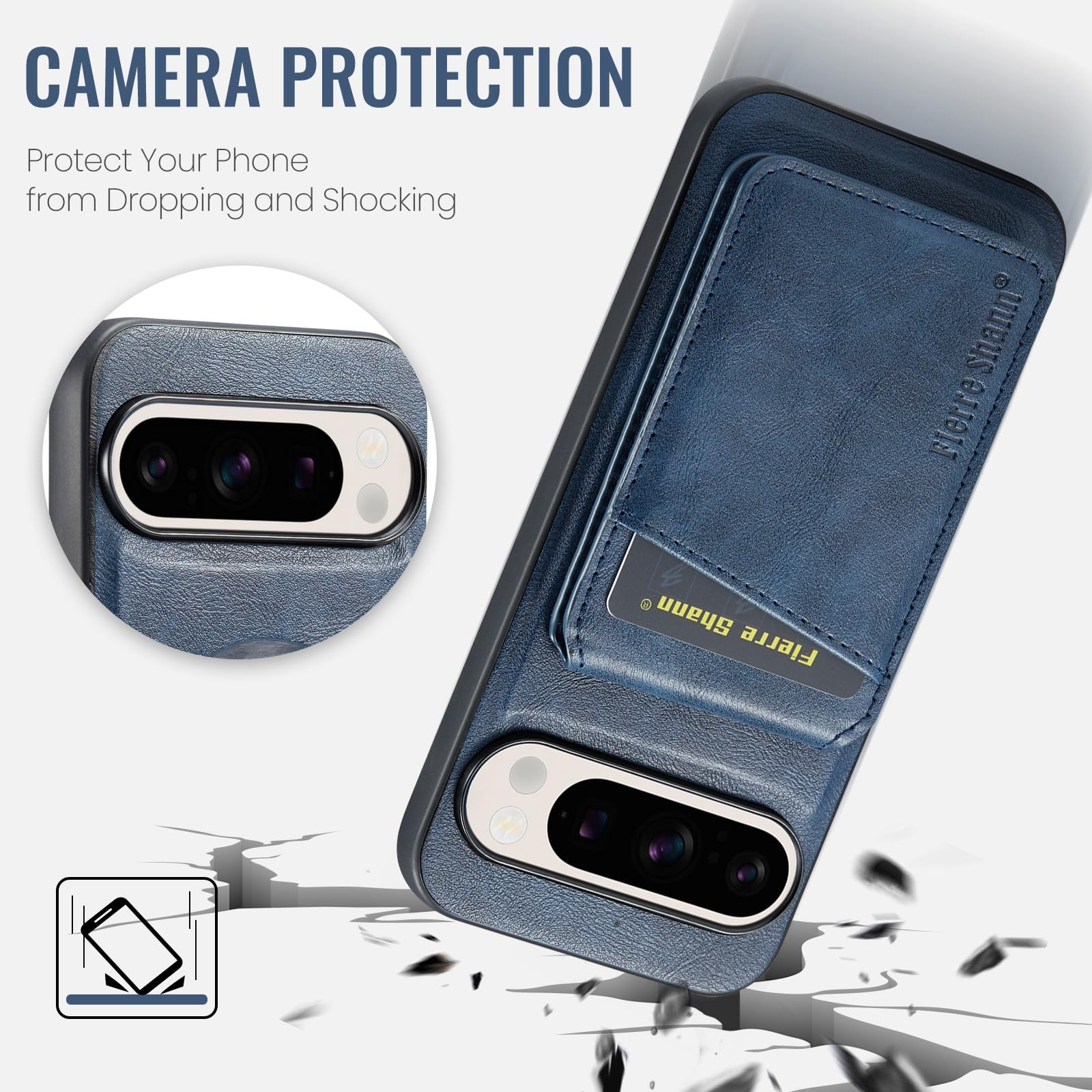 Amazon.com: Magnetic Detachable Slim Wallet Case for Google Pixel