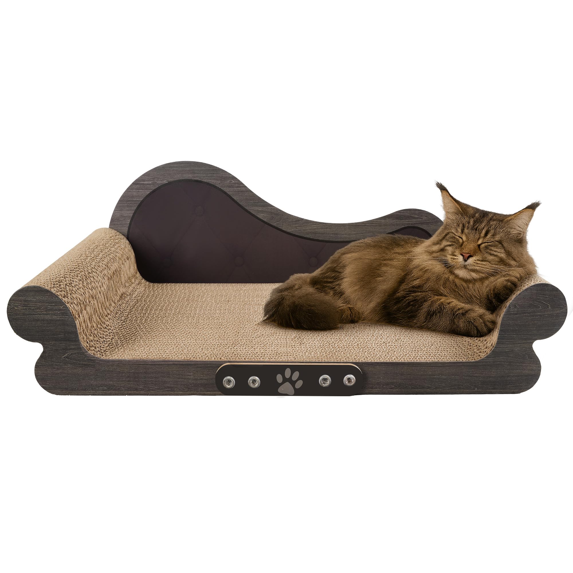 Torven Kratzbrett Katze , Breite, Kratzmatte Im Sofa-Design,bestehend Aus Hoher Dichte, Die Kräftige Wellpapier Für Katzenbett Und Sofa-Platzierung Geeignet Sind, 68 Cm, XXL