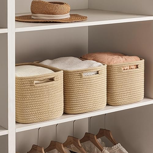 Miniatura 66 de UBBCARE Paquete de 2 canastas pequeñas, canastas de almacenamiento tejidas para organización, canasta de regalo pequeña, canasta de juguetes