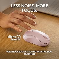 Vista 3 de Logitech M240 - Ratón Bluetooth silencioso, inalámbrico, compacto, portátil, seguimiento suave, batería de 18 meses, para Windows, macOS, ChromeOS