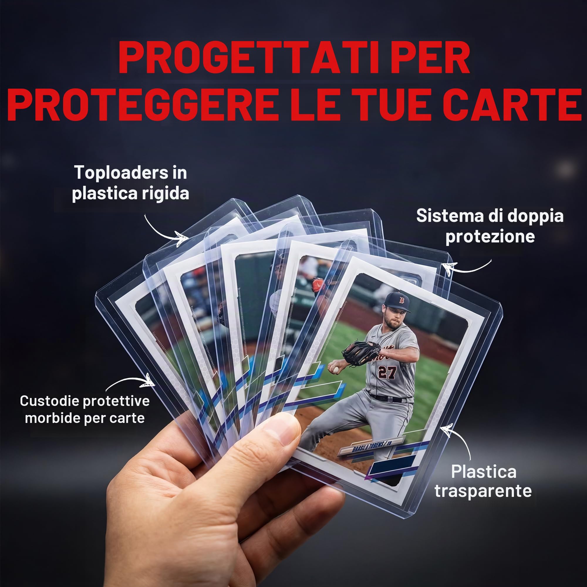 Ultra Pro 3" 4" And Clear Sleeves For Collectible Trading Cards (Includes, X 100 2 Cm Toploader E Custodie Trasparenti Per Carte Collezionabili Bambino, Multicolore, 3x4