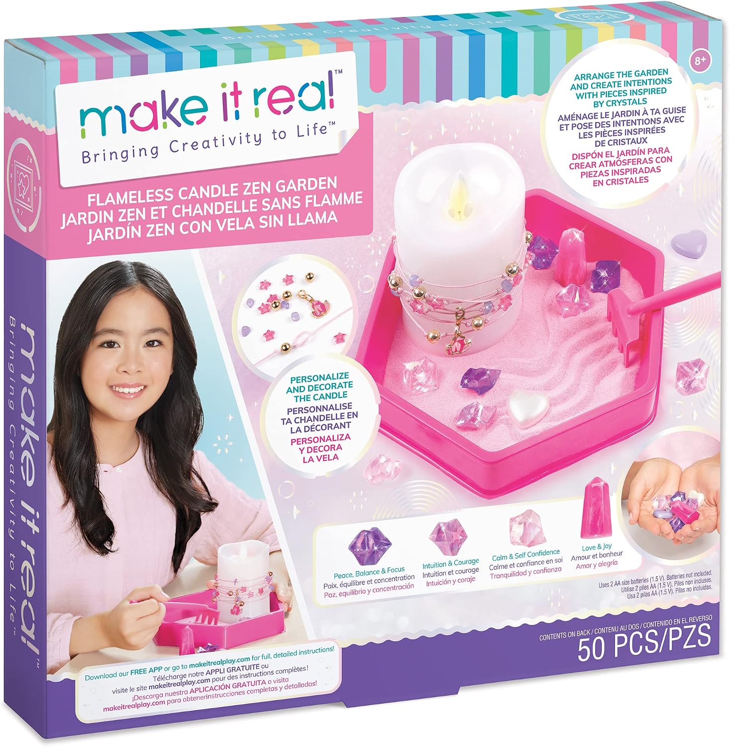 Make It Real Flameless Candle Zen Garden