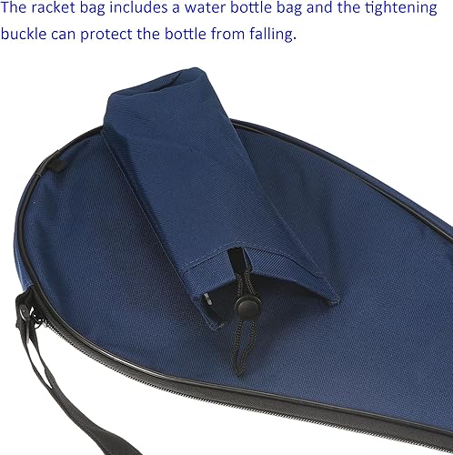 Vista 14 de Badminton Racquet Cover - Lightweight Padded Waterproof Badminton Racket Cover Bag with Adjustable Shoulder Strap for Indoor Outdoor Beige