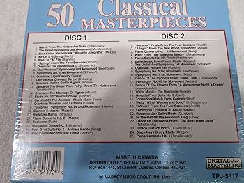 Tchaikovsky, Pyotr Il'yich, Mendelssohn, Felix [1], Mozart