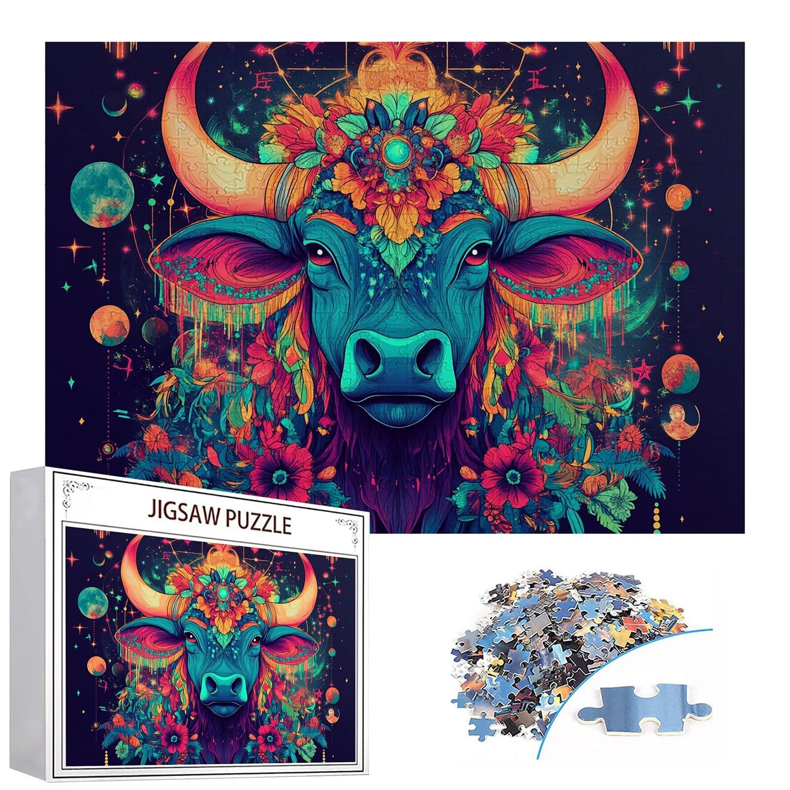 Puzzle 3000 elementów wołowina dla dorosłych kwiaty 122 x 81 cm unikalne rzemiosło klasyczne 3D drewniana układanka do rodzinnych gier biznesowych, układanka do samodzielnego wykonania nawet do
