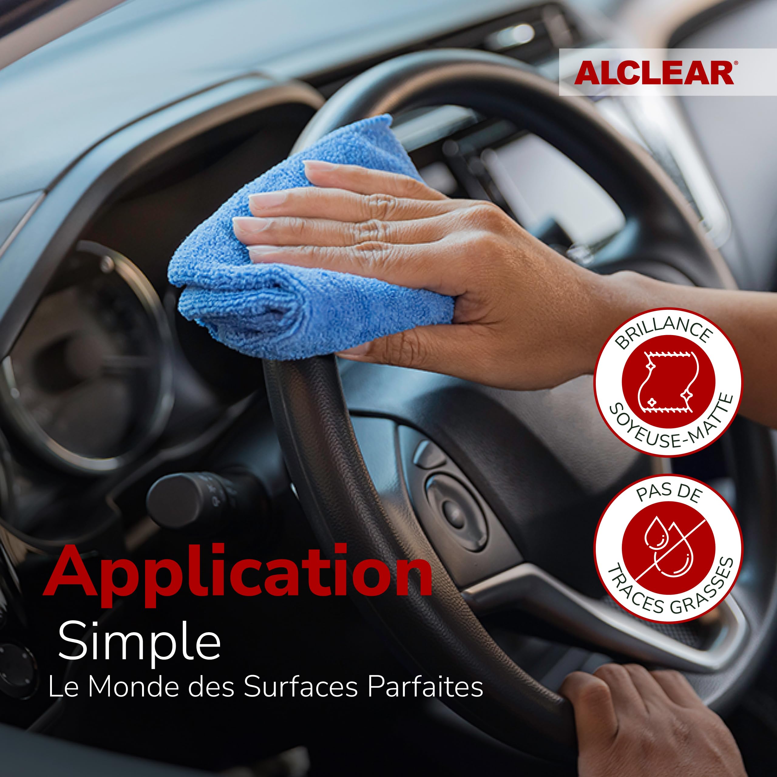 ALCLEAR 721IR Nettoyant intérieur en spray, pour tableau de bord, tissus, simili cuir & écran de voiture, nettoyage doux, inodore, pour entretien & rénovation de véhicule - Fabriqué en Allemagne - 4