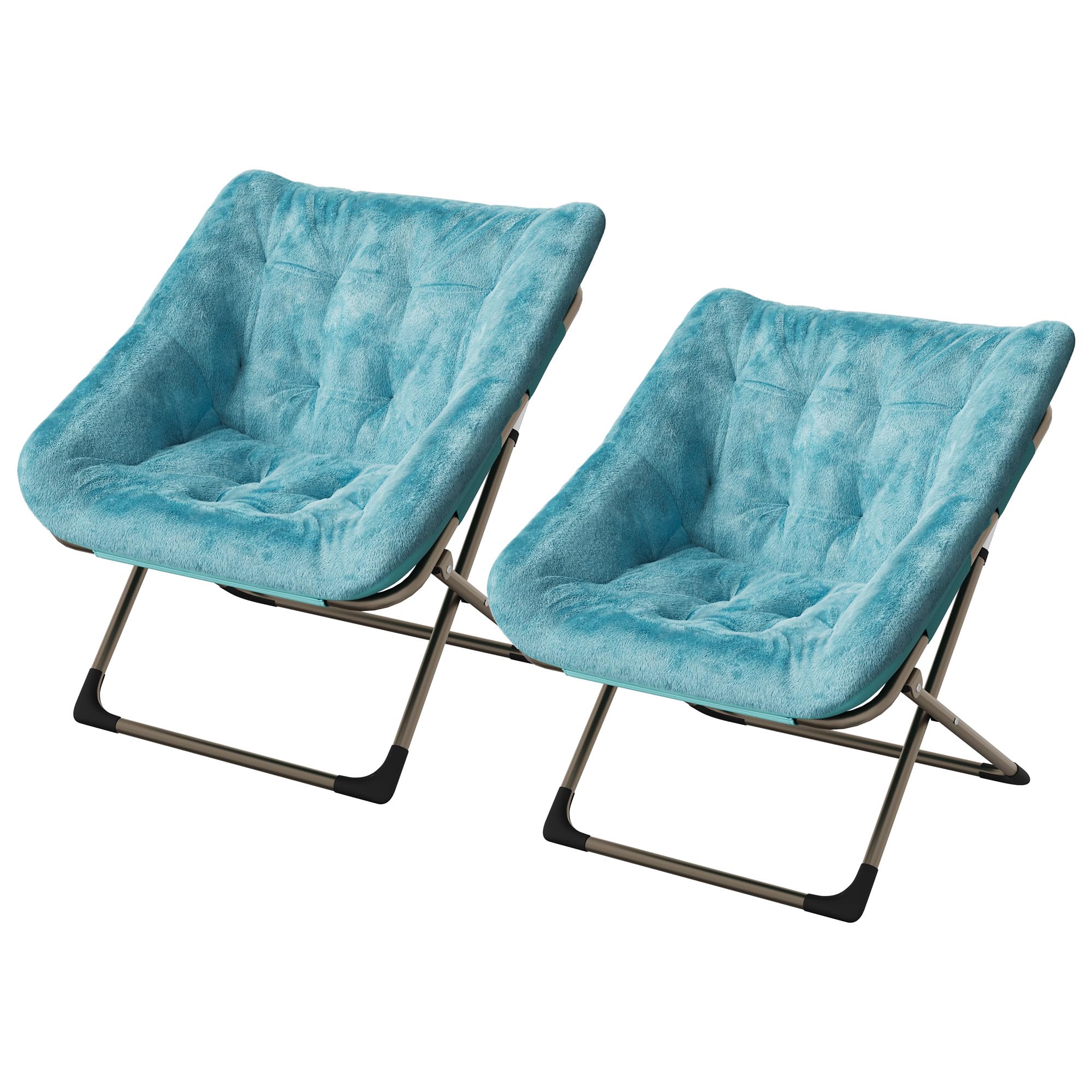 Garvee Fauteuil Pliant Luna pour Adultes, Fauteuil Lounge Confortable