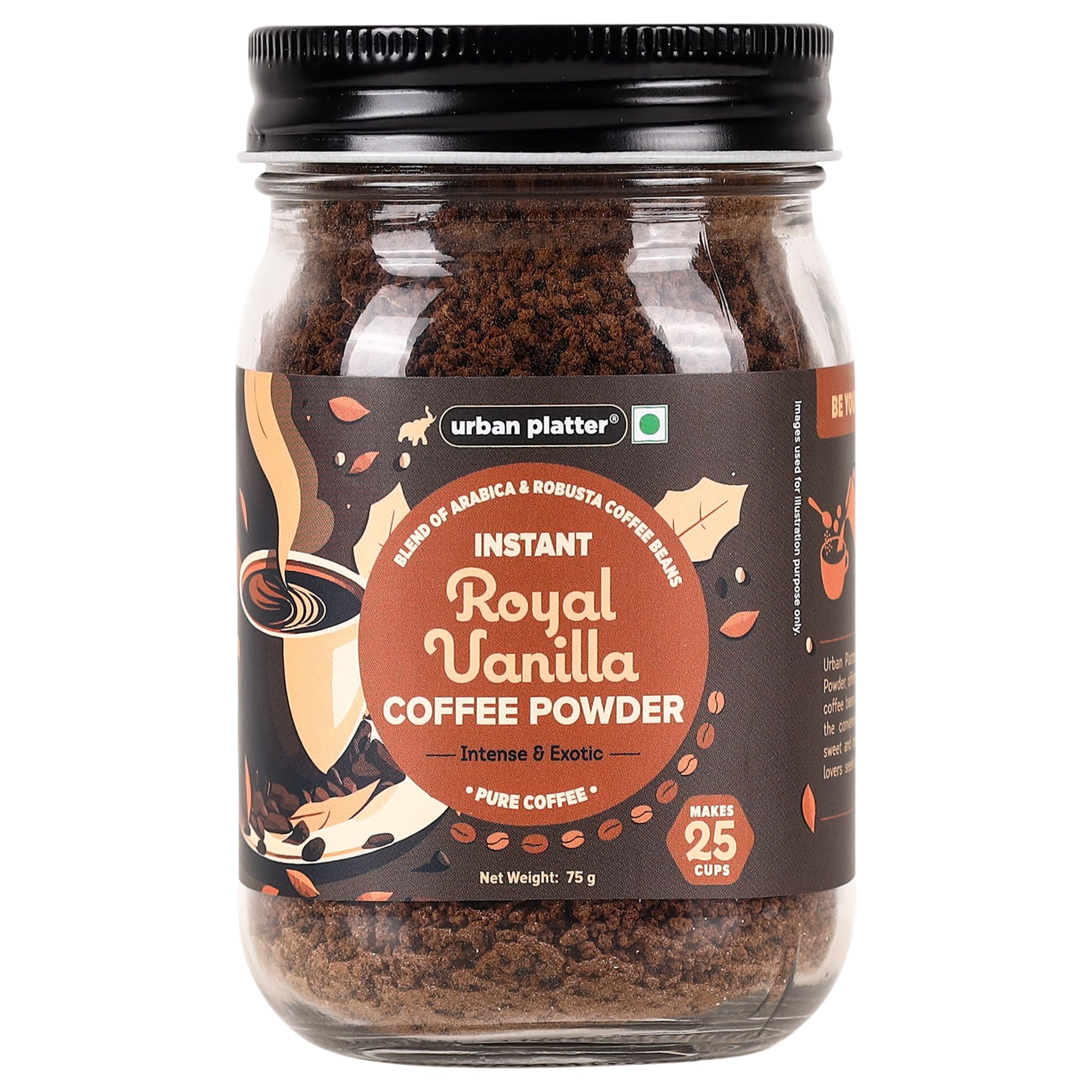 See full amazon price history chart for Urban Platter Instant Royal Vanilla Coffee Powder, 75g (Flavoured Instant Coffee | Blend of Robusta and Arabica Beans | Makes 25 Cups | Caramel Flavour) Urban Platter Instant Royal Vanilla Coffee Powder, 75g (Flavoured Instant Coffee | Blend of Robusta and Arabica Beans | Makes 25 Cups | Caramel Flavour) (B0CQ33HNCK) Amazon Price History, Amazon Price Tracker