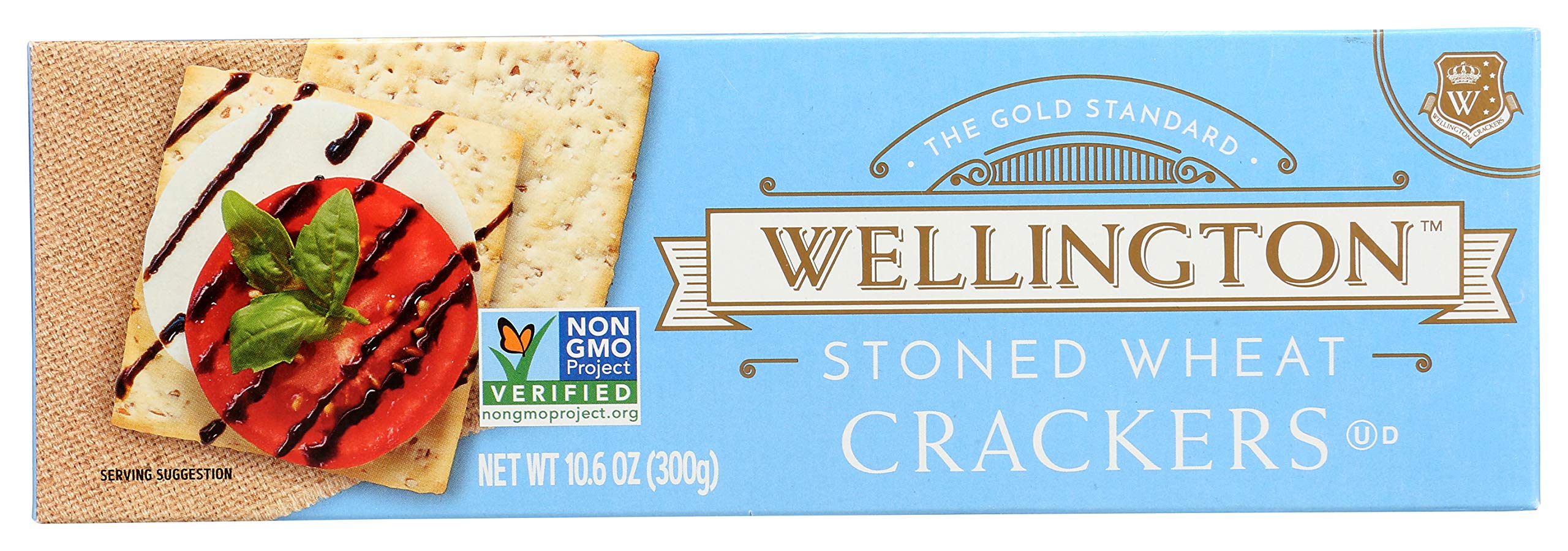 Wellington Stoned Wheat Crackers, cheese , 10.6-Ounces (Pack of 12)