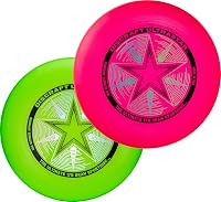 Discraft Ultrastar Neon Ultimate Frisbee Discs 2-Pack - Official USA Ultimate Standard for Pros & Beginners