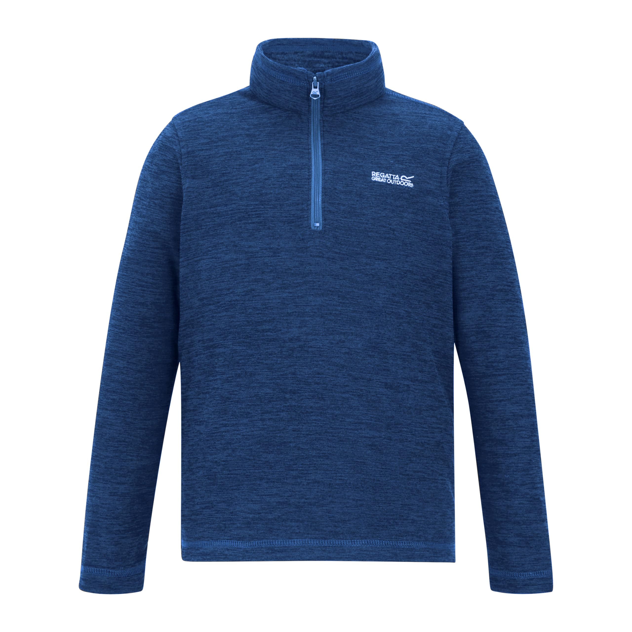 Regatta Unisex Kids Bleu Half-Zip Fleece For Children Hot Shot Marl