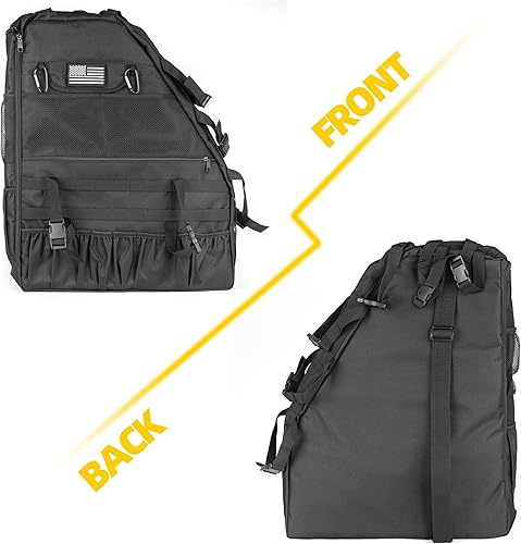 Miniatura 6 de NKCELL POWER Bolsa de almacenamiento de barra enrollable con organizador de múltiples bolsillos, bolsa de almacenamiento compatible con Jeep