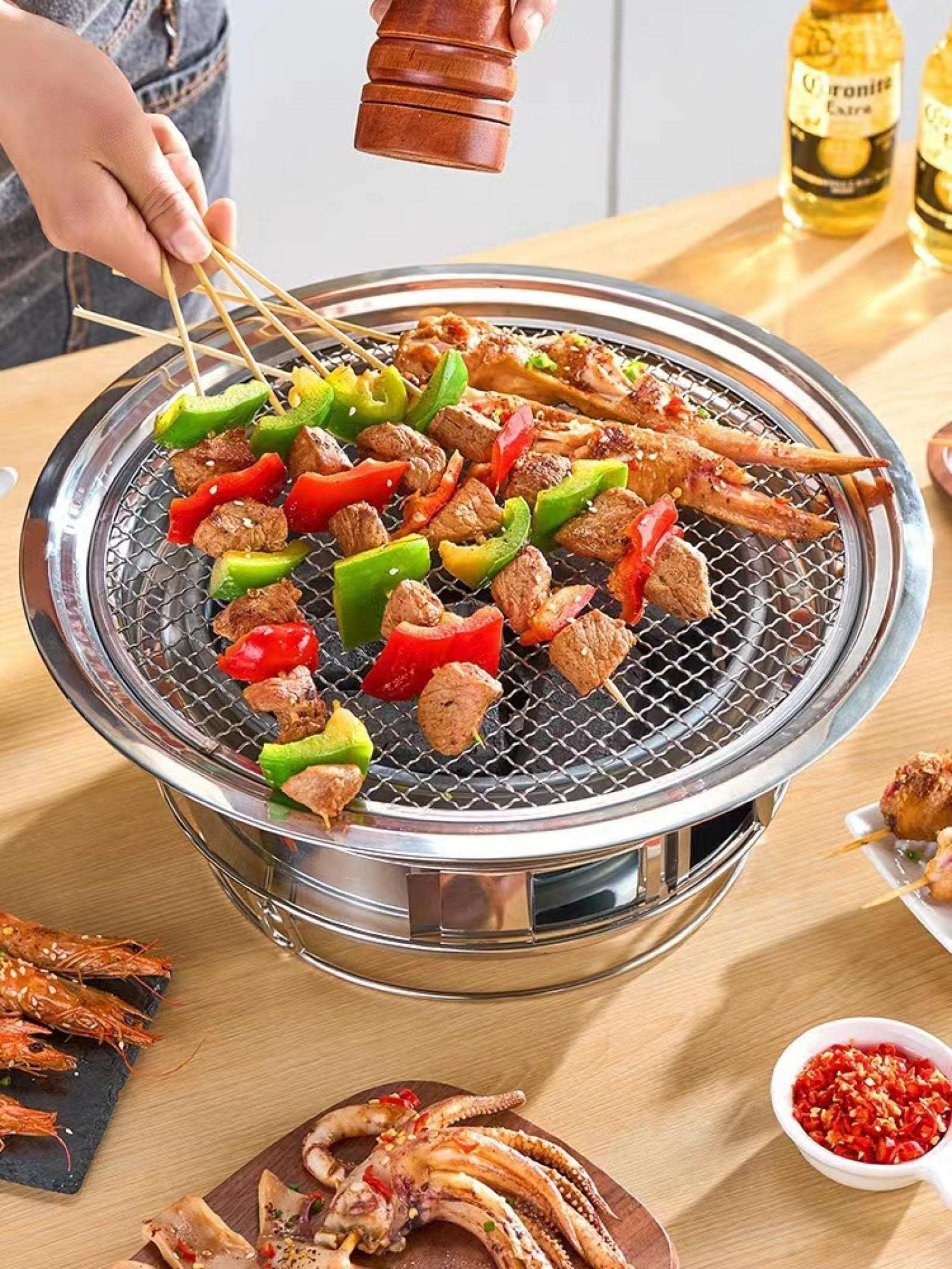 ステンレス焼き肉コンロ