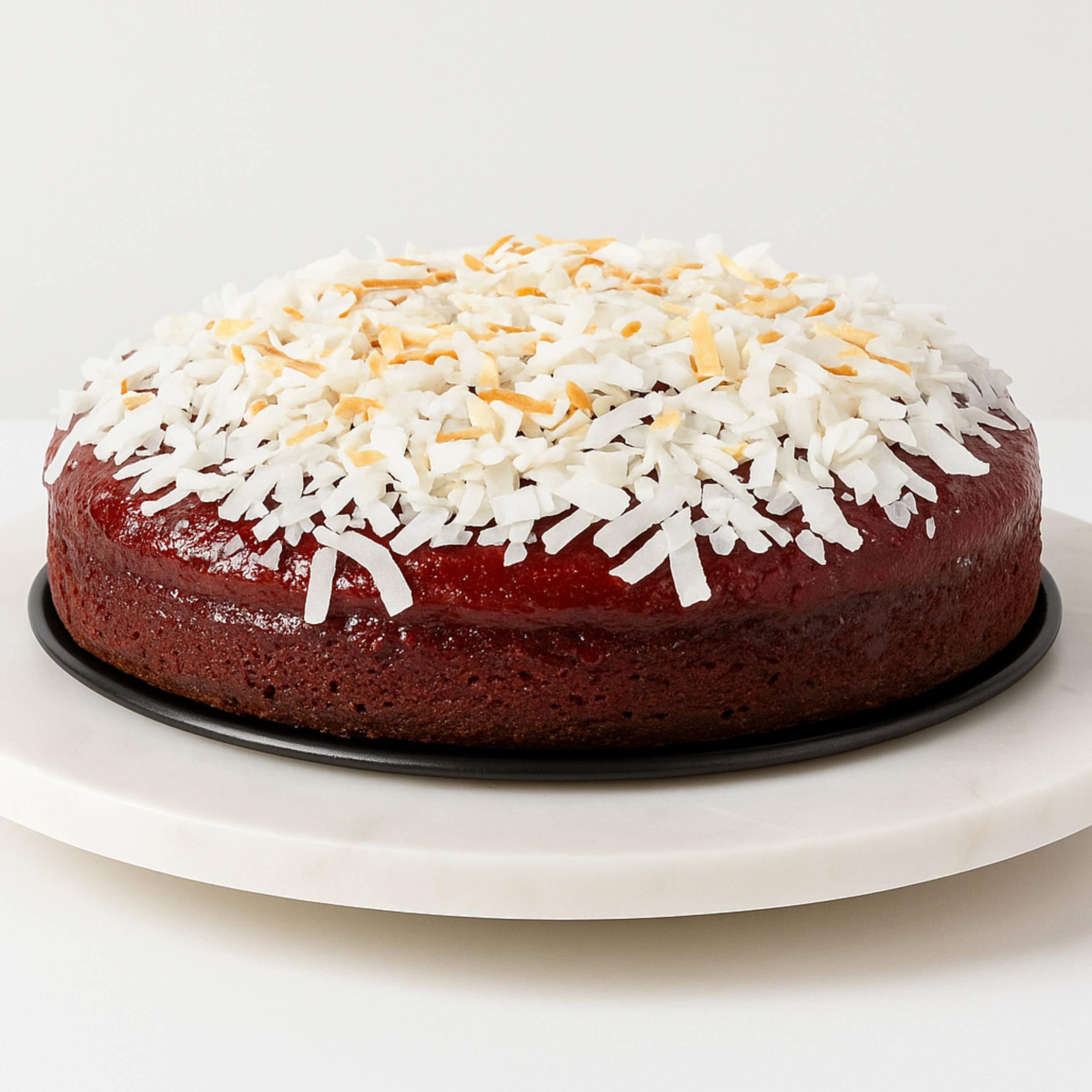 ANDY ANAND CHOCOLATIER Luxurious Sugar-Free 9" Raspberry Chocolate Truffle Coconut Cake, Handcrafted for Creamy Perfection, Ideal Gift - 2.8 lbs