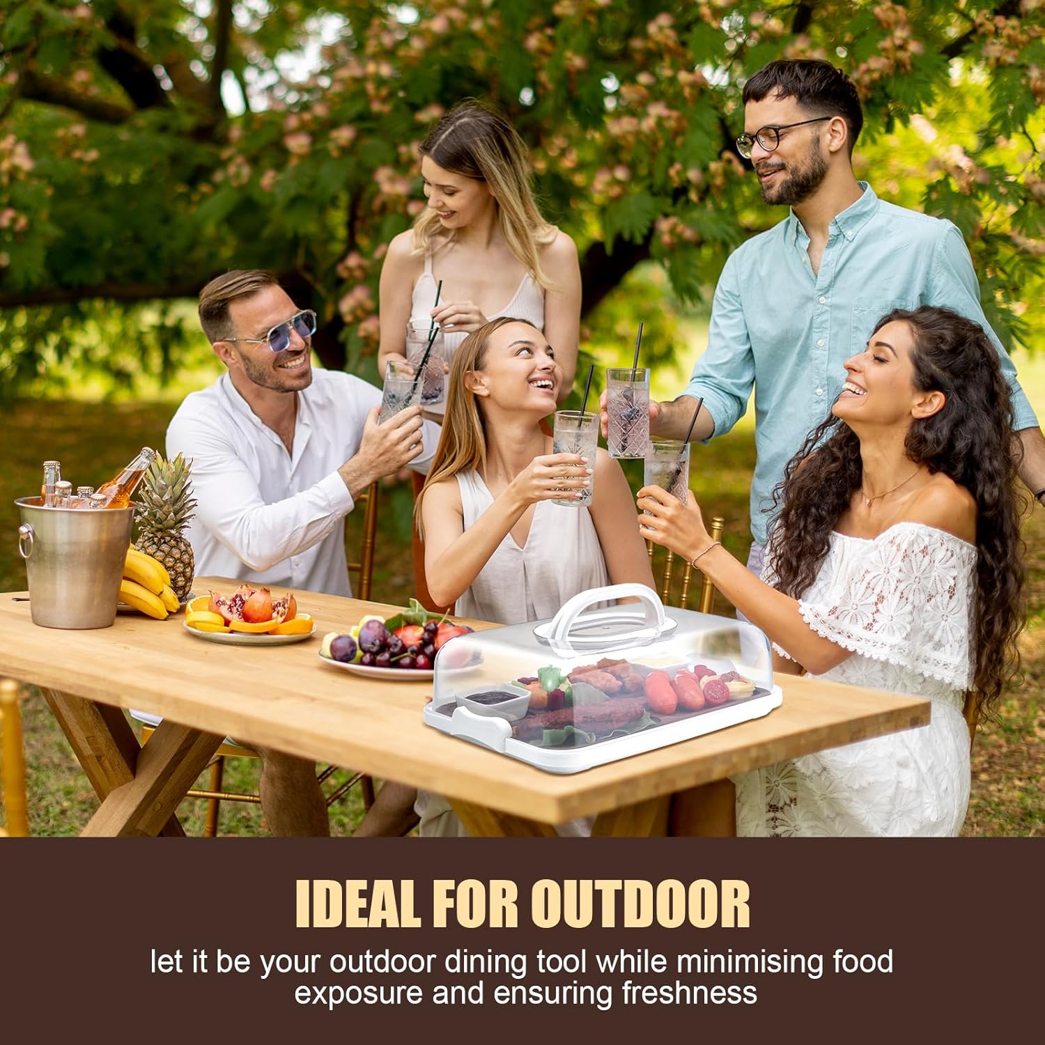 Baderke Acacia Charcuterie Board with Lid and Charcuterie Accessories, 12 x 8.5 Inch Cheese Cutting Boards Set for Housewarming Gift Serving Wedding Christmas Couple Bridal Shower Gift