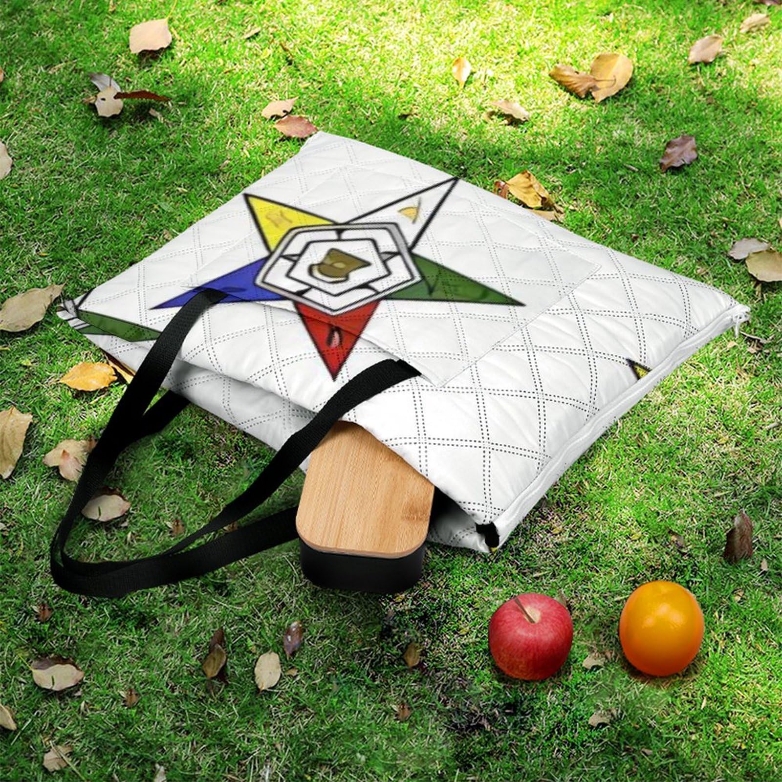Couverture de pique-nique imperméable et résistante au sable - Motif étoiles orientales - Tapis de plage pliable pour le printemps, l'été, le camping, le parc, les voyages