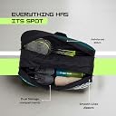 Jager-Smith ORCA Indigo & Black Double Zipper Badminton Sports Bag with Shoe Compartment | Front Zip Pocket| Made in India gallery image