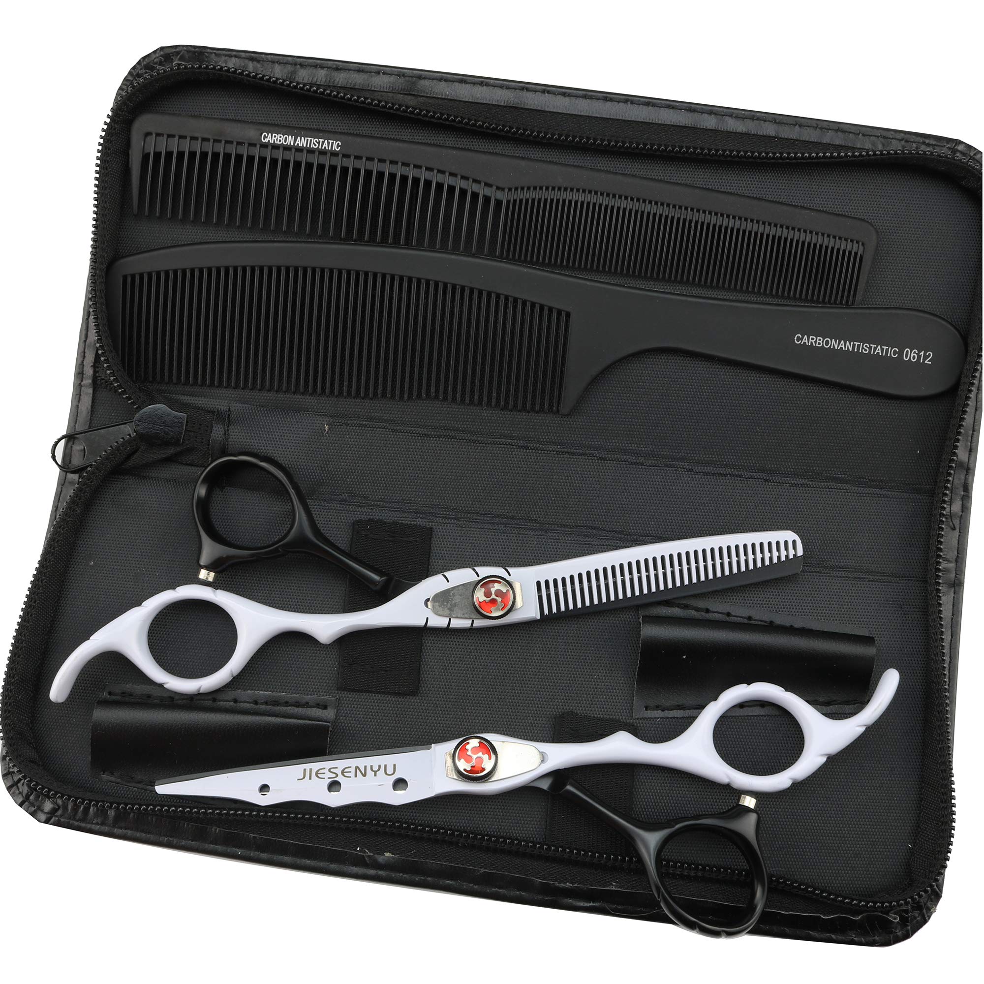 Ciseaux de coiffure JIESENYU 15,2 cm pour éliminer la masse et réussir vos coupes de salon