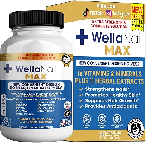 WellaNail MAX Suplemento para cabello, uñas y piel (1)