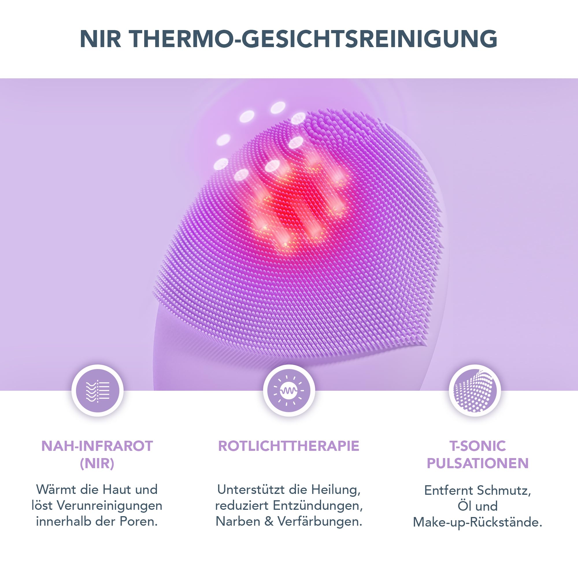 FOREO Firm & Clean - LUNA 4 plus + Serum 2.0 + Nachtmaske | Gesichtsbürste, Nahinfrarot, Rote LED, Mikrostrom, Gesichtsmassage, Leitserum, Nachtmaske, Straffend