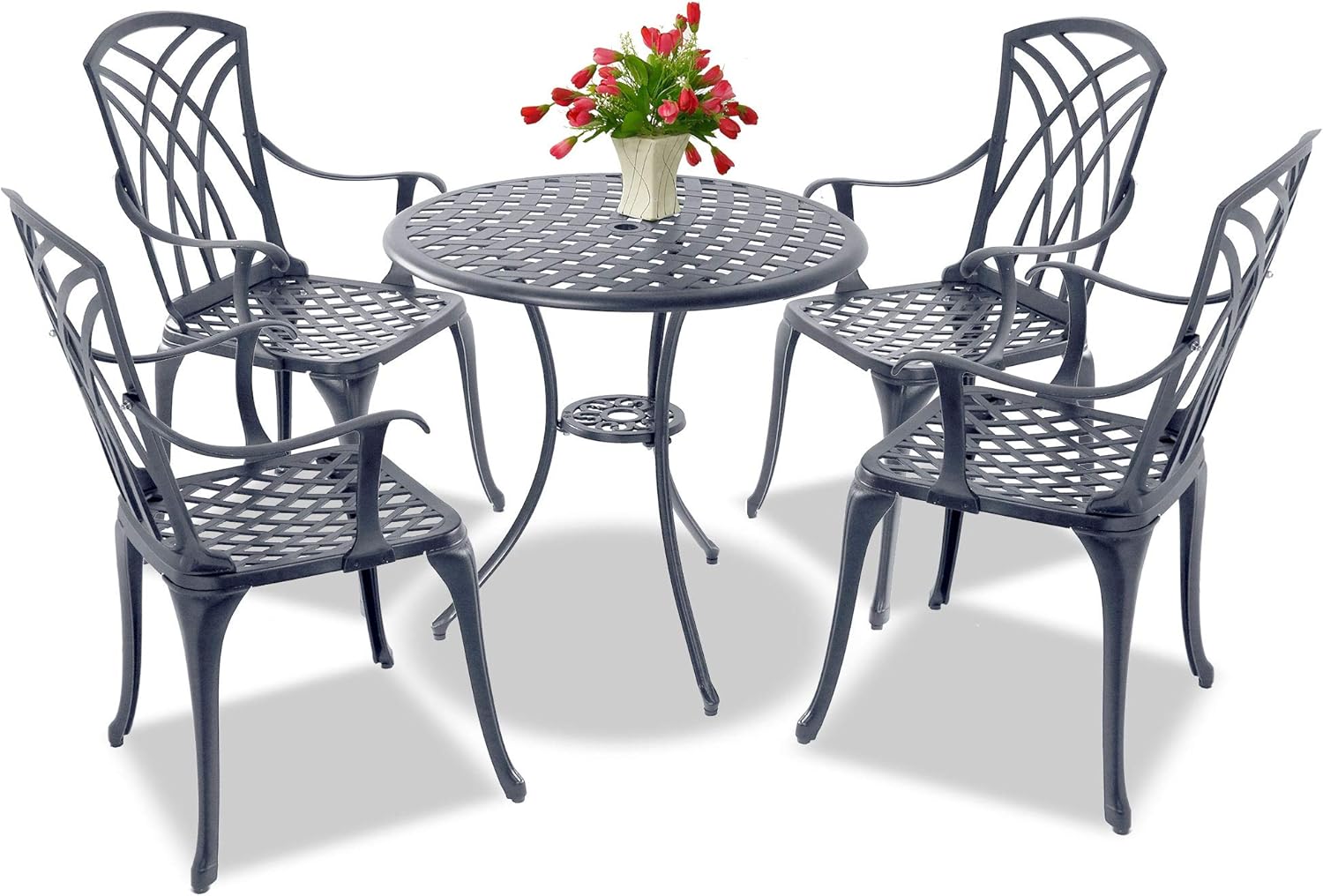 Centurion Supports OSHOWA Luxurious Garden & Patio Table & 4 Large